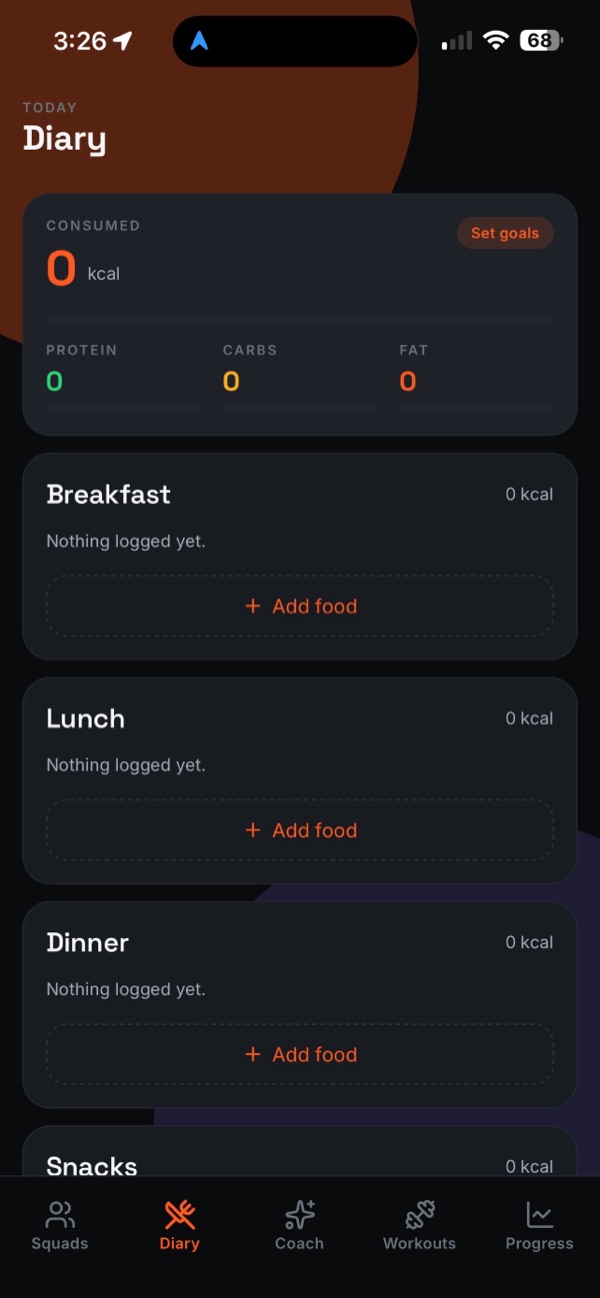 SquadPax app screen