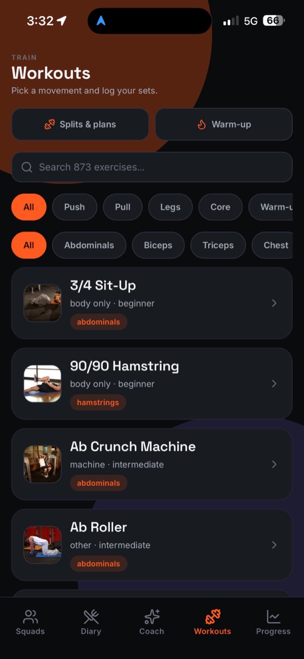 SquadPax app screen